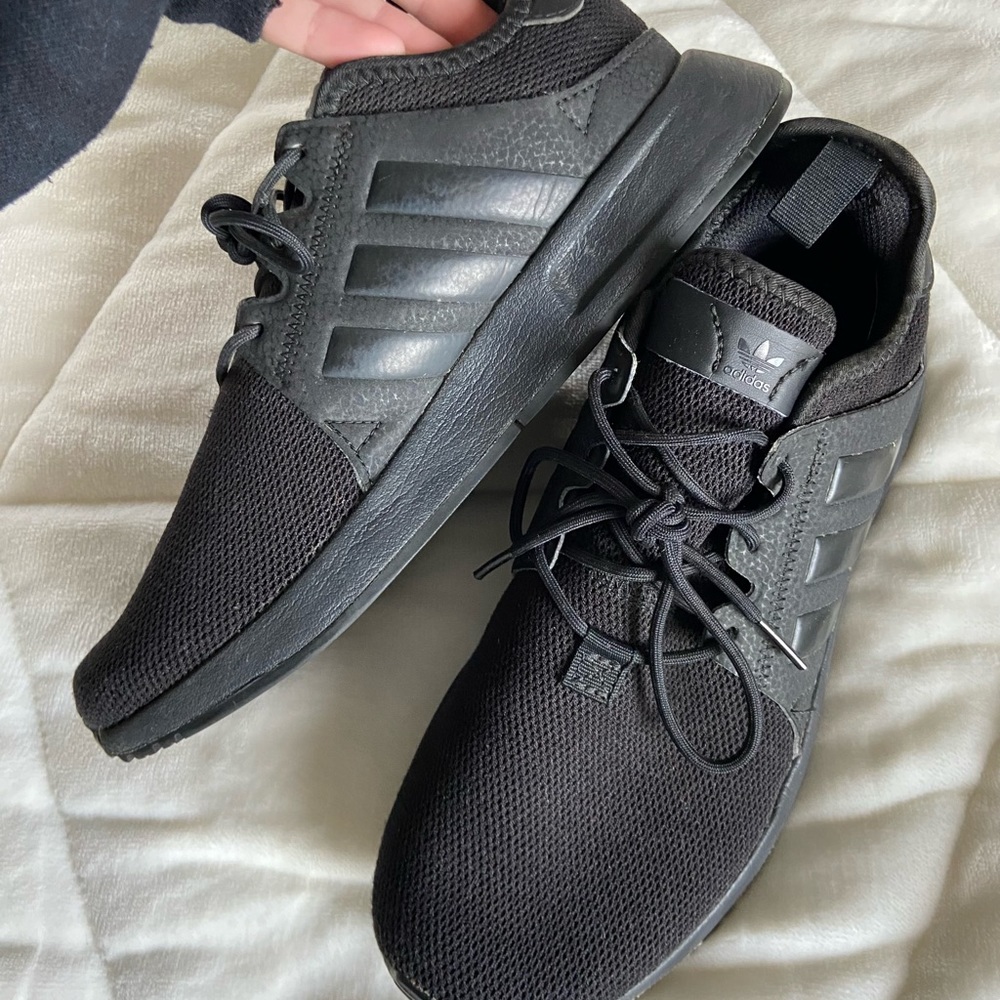 black adidas running shoes
